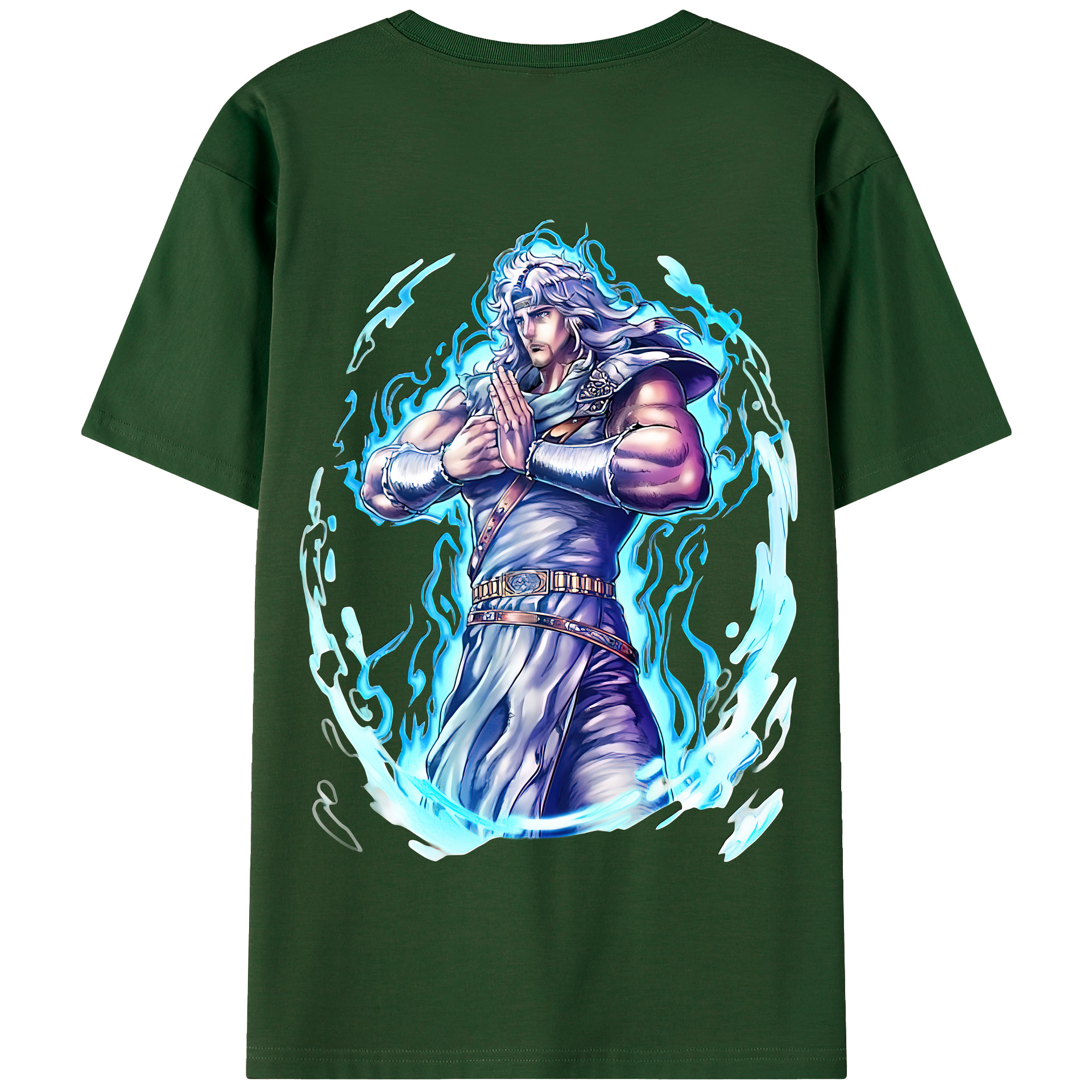 （画像用） 北斗の拳 Fist of the North Star 綿100％半袖Tシャツ（背面プリント）